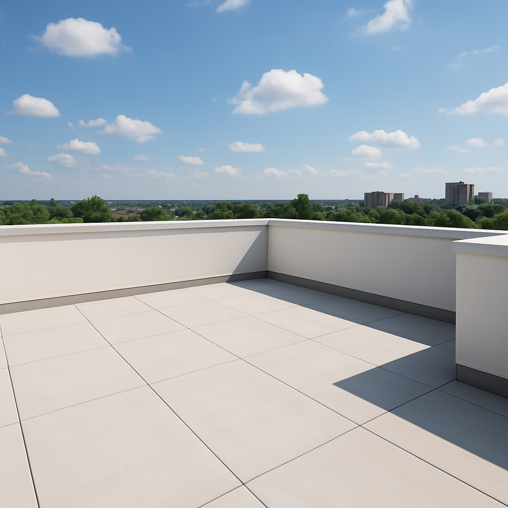 Après — Traitement d'une terrasse contaminée par des fientes